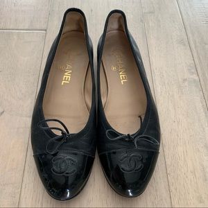 Chanel Black Ballerina Flats